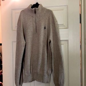 Men’s Half-zip Polo Sweater